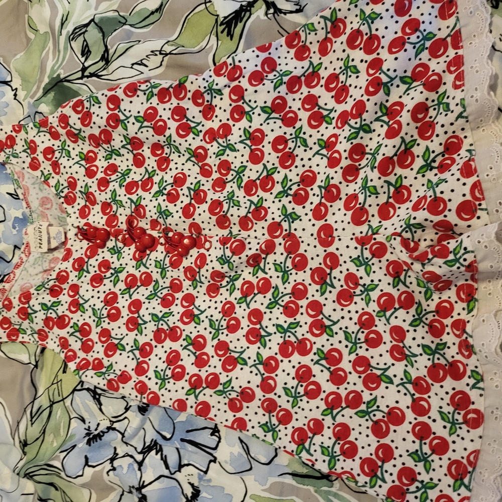 Cherry Print Kids Dress